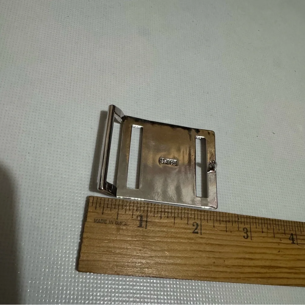Silver‎ Black Belt Buckle Letter D Initial Classic Business Casual Office Career